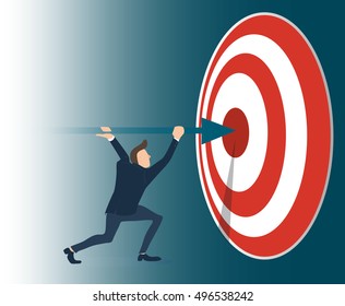 ACCOMPLISHMENT , Reaching Business concept vector illustration