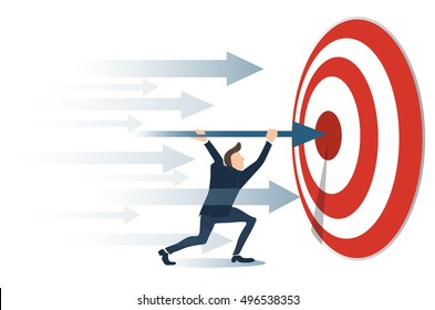 ACCOMPLISHMENT , Reaching Business concept vector illustration