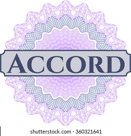 Accord abstract linear rosette