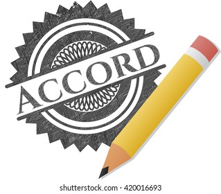 Accord draw with pencil effect