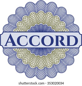 Accord money style rosette