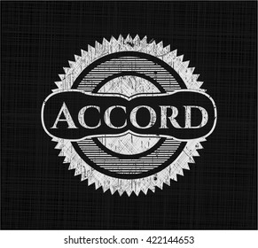 Accord on chalkboard