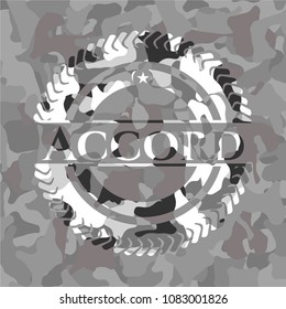  Accord on grey camouflage texture