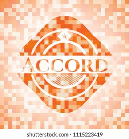  Accord orange mosaic emblem