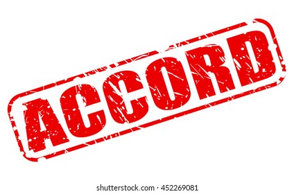 ACCORD RED STAMP TEXT ON WHITE