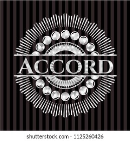 Accord silvery emblem or badge