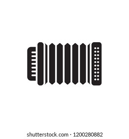 Accordian Icon Vector Design. Music Instrument