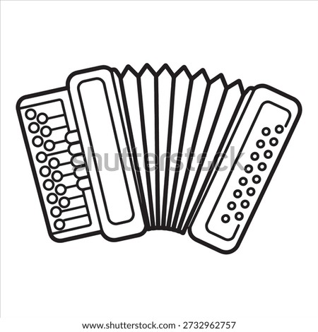 According line drawing of a coloring page illustration vector