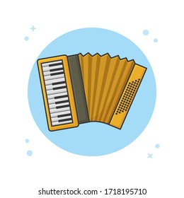 According Music Instrument Classic. Vector Symbol