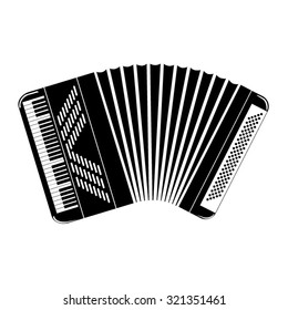 Accordion , black icon