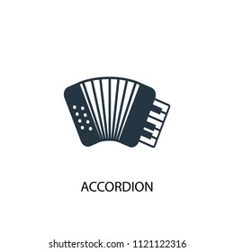 accordion creative icon. Simple element illustration. accordion concept symbol design from music collection. Can be used for web and mobile.