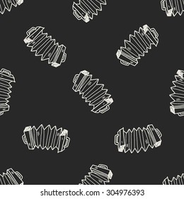 Accordion doodle seamless pattern background
