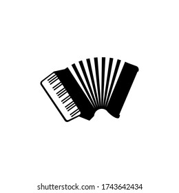 Accordion graphic design template vector isolated