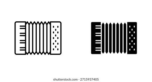 Colección de diseño de icono de acordeón. Signo y Vector para diseños de interfaz de usuario