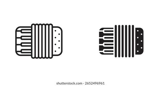 Accordion icon Design Illustrations. editable web icons