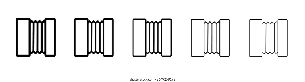 ícone acordeão Design plano em plano de fundo isolado