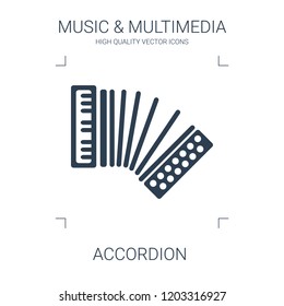 accordion icon. high quality filled accordion icon on white background. from music multimedia collection flat trendy vector accordion symbol. use for web and mobile