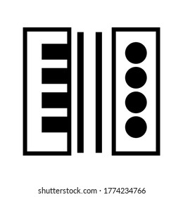 Accordion icon or logo isolated sign symbol vector illustration - high quality black style vector icons
