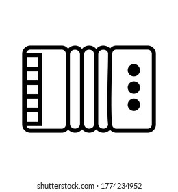 Accordion icon or logo isolated sign symbol vector illustration - high quality black style vector icons
