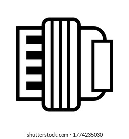 Accordion icon or logo isolated sign symbol vector illustration - high quality black style vector icons
