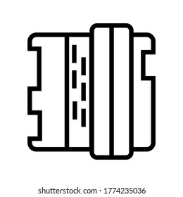 Accordion icon or logo isolated sign symbol vector illustration - high quality black style vector icons
