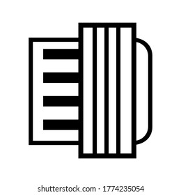 Accordion icon or logo isolated sign symbol vector illustration - high quality black style vector icons

