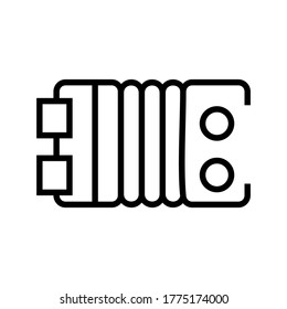Accordion icon or logo isolated sign symbol vector illustration - high quality black style vector icons
