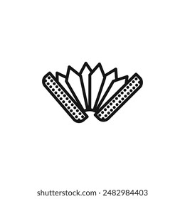 Accordion icon logo sign vector outline