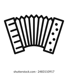 Accordion icon mark in filled style