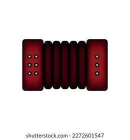 Accordion icon on white background.