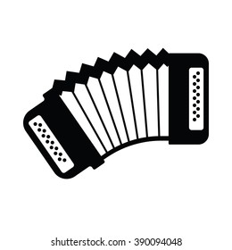 Accordion icon on the white background