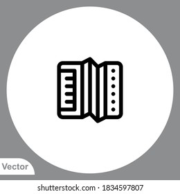 Accordion icon sign vector,Symbol, logo illustration for web and mobile