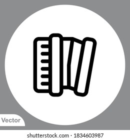 Accordion icon sign vector,Symbol, logo illustration for web and mobile