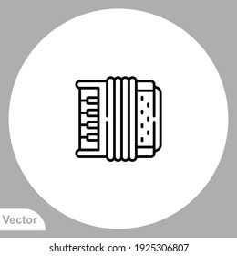 Accordion icon sign vector,Symbol, logo illustration for web and mobile