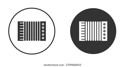 Accordion icon signs pack. Vector symbols for graphic designs
