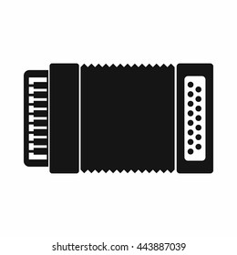 Accordion icon in simple style isolated on white background