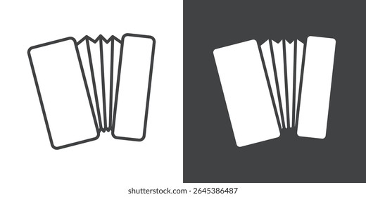 ícone acordeão símbolo ilustração logotipo