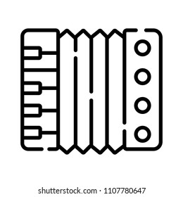 Accordion icon. Vector