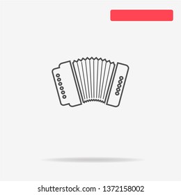 Accordion icon. Vector concept illustration for design.