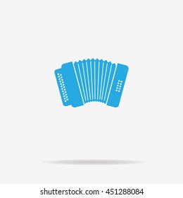Accordion icon. Vector concept illustration for design.