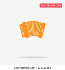 Accordion icon. Vector concept illustration for design.