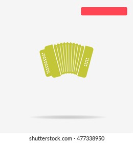 Accordion icon. Vector concept illustration for design.