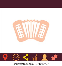Accordion  icon. Vector design.