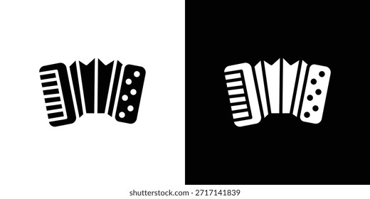 Icono de acordeón elemento de diseño de Vector Vector eps 10