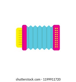 accordion icon vector. icon with flat style