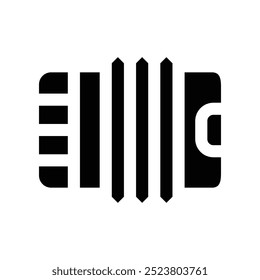 accordion icon. vector glyph icon for your website, mobile, presentation, and logo design.