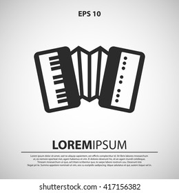 accordion icon. accordion vector illustration