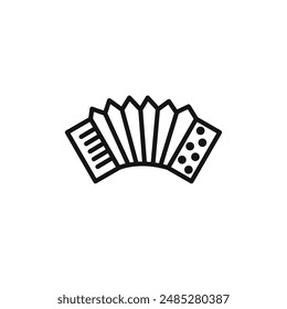 accordion icon vector set collection for web