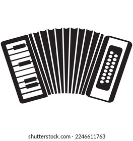 accordion icon,isolated on white background