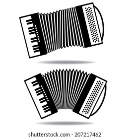 Accordion icons. EPS 10 vector.